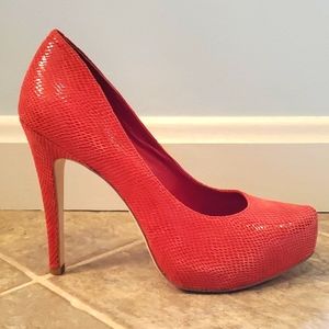 BCBG sexy red heels